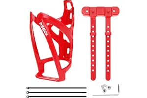 BSSOK Portabotellas para bicicleta de plástico, soporte para botellas de agua, soporte para botellas de agua para bicicleta, soporte de PC duradero y ligero para bicicleta, MTB, bicicleta de carreras