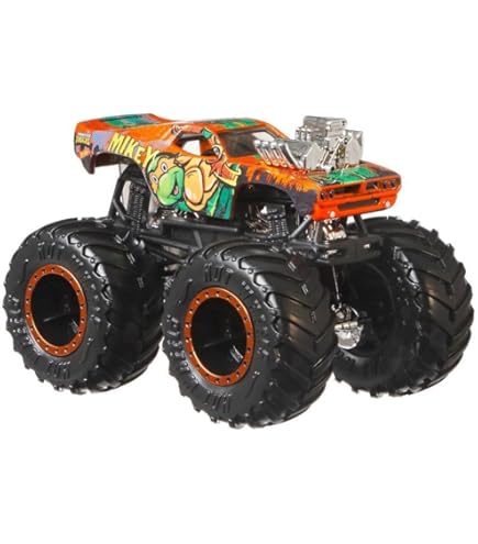 Hot Wheels Turtles 1/64 - Set Complet 5/5 Tortues Ninja (Camions Vans) 2022 - Neuf