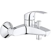 Grohe Eurosmart &ndash; Bath and Shower Tap, Automatic Inverter, Grohe SilkMove Technology (Ref. 33300002), Chrome