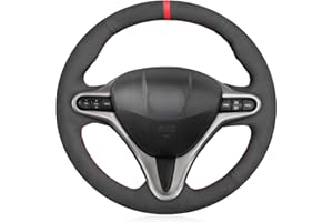 MEWANT Funda de volante de gamuza para Honda Civic 8 2006-2011