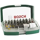 Bosch 32tlg. Schrauberbit-Set (PH-, PZ-, Hex-, T-, TH-, S-Bit, Zubehör Bohrschrauber und Schraubendreher)