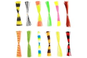 Alomejor 600 Strands Fishing Lures Skirt Bait Squid Thread Fly Tying Materials Skirts Jig For Outdoor Fishing DIY Accessory