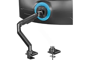 Monitorarm för 17-49 Tums Skärmar - Gasfjädersarm med Höjjustering, Lutningsbar, Svängbar - För Ultrawide Monitor - Max 20 kg