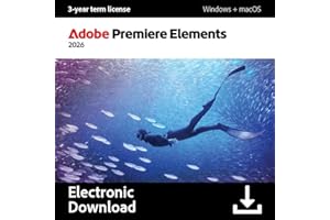 Adobe Premiere Elements 2026 | 3-year term licence |1 Device|1 User|PC/MAC|Digital Download