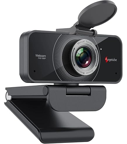 DERICAM Webcam 1080P Full HD, Caméra Web Avec Microphone, USB