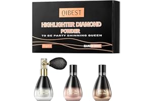 CkFyahp 3 Colors Glitter Spray Set, Body and Hair Spray Highlighter Makeup Powder Face Shimmer Silver Pink Gold Sparkle Pearl Glitter for Cosmetic Girls Women Festival Party Makeup Decoration