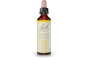 FLEURS DE BACH ORIGINAL - Gentian No 12 - Aide à surmonter les Obstacles qui donnent envie d'abandonner - Élixir Floral Naturel - Compte-Gouttes x 20 ml Vegan
