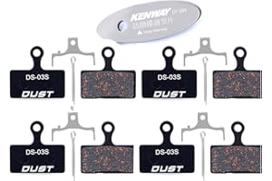 CYCEARTH 4 Pares Bicicleta Pastillas de Freno de Disco para Shimano XT Br-M8000 M785 XTR M9000 M9020 M987 M988 M985 Seis M7000 M675 Deore M615 RS785 CX75 R515 R315 Alfine S700 (Semi-Metallic)