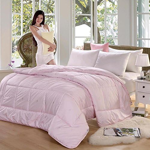 DW&amp;HX Comforter duvet white quilted comforter duvet comfortable duvet insert white queen comforter duvet insert white all-season -pink 180x220cm(71x87inch)