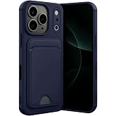 Zipax Apple iPhone 17 Pro Uyumlu Kartlıklı Silikon Kılıf, Lacivert