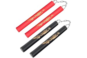 Fayscingo Nunchakus de Espuma Nunchucks de Entrenamiento Portátil Artes Marciales Nunchakus para Niños Adultos y Principiantes