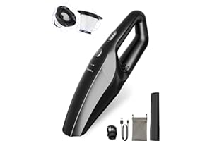 TEMOLA Handheld Vacuum Cleaner Cordless, Car Vacuum Cleaner High Power with 9000Pa, Portable Rechargeable Mini Vacuum with 2 HEPA Filter for Home Office Car Pet Hair Deep Cleaning