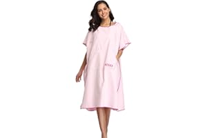 FLYILY Serviette Poncho Ultra légère et, Surfing Changement Serviette Robe avec Capuche Microfibre