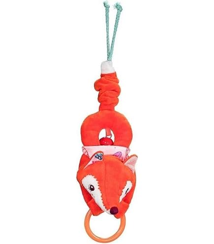 Lilliputiens Mini Sonajero Caperucita Roja – Juguete Sensorial Para Bebés Desde El Nacimiento, Estimula Vista, Oído Y Motricidad, Peluche Suave Y Lavable