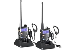 Walkie-talkie JUCJET UV 5RE, ricetrasmettitore professionale con ricarica USB (2 pezzi)