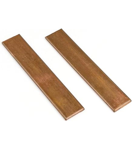 Barra Plana De Cobre Puro T2 – 12 Mm Grosor X 200 Mm Largo, Ancho De 30 A 120 Mm, Ideal Para Proyectos DIY Y Eléctricos