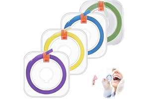 CUVZORA 4 volumi di carta vetrata per denti con strisce lucidanti, pulizia efficace e lucidatura per un sorriso luminoso, ideale per la rimozione del tartaro e la riparazione dei denti (colorata)