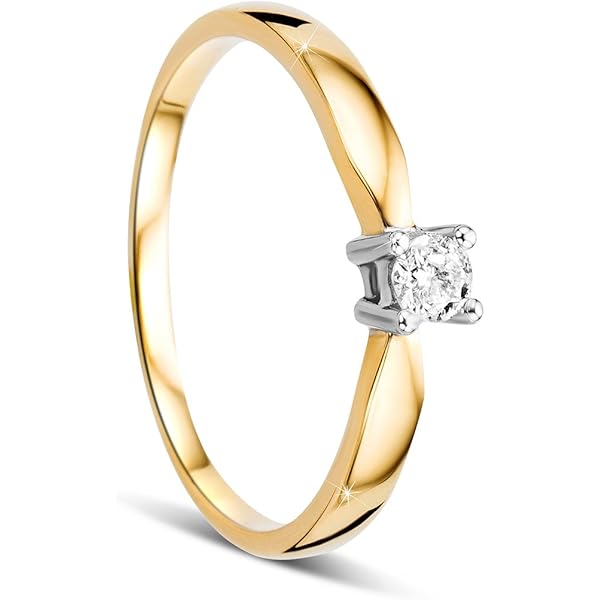 Anello Di Fidanzamento Zirconi Anello Di Fidanzamento In Zirconia 1,33 Carati | Acciaio Inox Placcato Oro 14k | Taglie 5-10 Anello Solitario Con Pietre Laterali - Foto 4