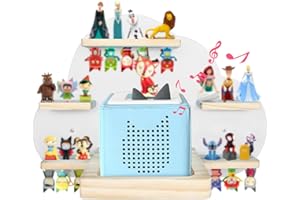 SINTENILL Tonies Étagère flottante magnétique pour figurines Toniebox, étagère en bois nuage, décoration chambre enfant, facile à installer