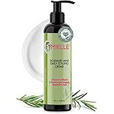 Mielle Organics Crème coiffante quotidienne multivitaminée au romarin et à la menthe pour la définition des cheveux bouclés, 