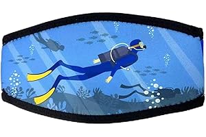 Valicaer Dive Mask Strap,Diving Mask Slap Straps Cover Neoprene Scuba Dive Mask Strap Portable Snorkel Mask Straps Diving Slap Strap Accessory Water Sport Gear Hair Protector Snorkeling Belt