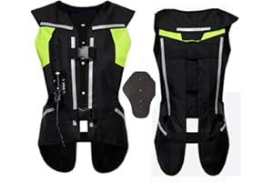 YXYECEIPENO Gilet Airbag Protettivo Riflettente Gilet Anticaduta Moto Motorcycle Tessuto in Tela 600D, Resistente all'Usura E Traspirante Lavabile (Nessuna Bombola di Gas CO2) Gilet airbag Moto