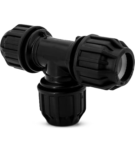 Raccord Coudé 90° 25 Mm X 3/4″ – Avec Support Mural Et Bague Acier – Pour Tuyaux PE, Irrigation Et Plomberie – Lot De 2