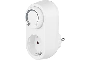 REV Dimmer, adattatore dimmer LED con presa a 1 via, controllo della luminosità, bianco