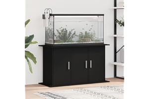 ZEYUAN Aquariumständer Schwarz 101x41x58 cm Holzwerkstoff, Aquarium Unterschrank, Aquarium Schrank, Aquariumschrank, Aquarium Tisch, Aquarium Stands 833632