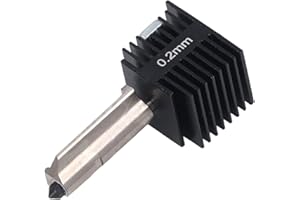 banapoy Kit di Montaggio Hotend, Sostituzione Estrusore Hotend Labs con Ugello Rimovibile in Acciaio Temprato 0,2 Mm o 0,4 Mm, per Mini Stampante 3D A1 o A1 (0,2 mm)