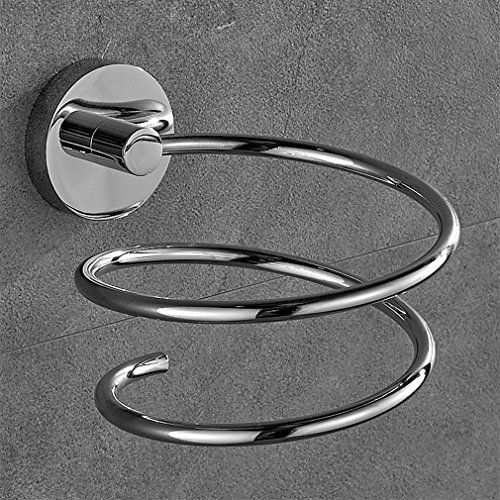 Rovate® Haartrocknerhalter Fönhalter Fön Wandhalter Fönhalter Halter für Bad Badewanne oder WC ,Edelstahl Chrom