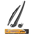 Rear Wiper Arm Blade, for A3 8P A4 B6 B7 - MIKKUPPA Back Windscreen Wiper Assembly Replacement - All Season Natural Rubber Cleaning Window