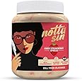 Notta Sin - Choco Strawberry Spread | White Chocolate with Real Strawberry Bits | No Added Sugar - Contains Monk Fruit & Stevia | Nourishing Almonds | Chocolate Spread for Bread | 250G