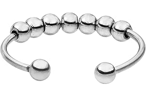 Purelei® Shade Anxiety Ring - Fidget - Women's Durable Stainless Steel Ring - Waterproof Rings - Adjustable Sizes Available from 50-66 - Women's Jewellery