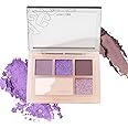 VEECCI Ultimate Eyeshadow Palette, Versatile Glitter Shadows for Women with Blendable Colours, Pearlescent - Matte and Shimmer Cream 05 Purple Shades Palette