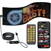 Vehicle Car Led Screen Customizable Phone App Controlled Remote Control Floating Text Emoji LED Matrix Panel