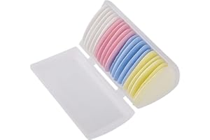 EUJRCF 20PCS Sewing Chalk for Marking Fabric, Colorful Tailors Dressmakers Chalk, Triangular Tailor's, for Marking, Fabric, Sewing and Crafting(Pink Yellow Blue and White)