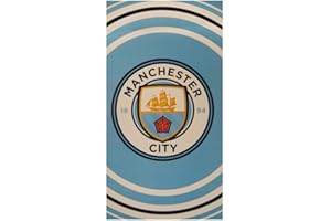 MANCHESTER CITY Club Licensed Man City Pulse Towel - 70 x 140cm Approx