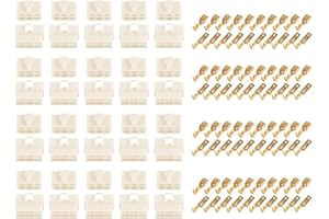 CIRCE-EU Lot de 20 connecteurs de fils électriques 6,3 mm 6 broches mâle femelle pour moto et voiture