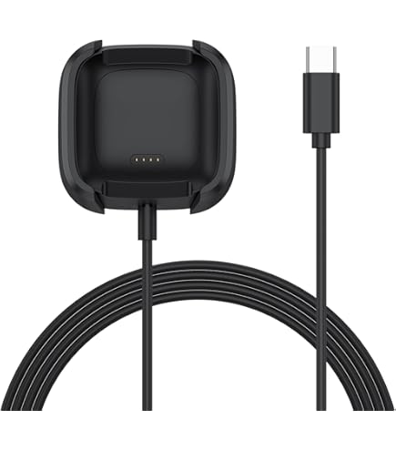 Cavo Di Ricarica Per Fitbit Versa E Versa Lite - Cavo USB 1 Metro, Ricarica Rapida E Connessione Stabile - Foto 4