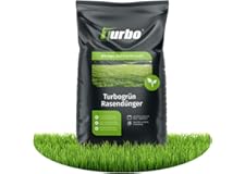 Turbogrün Rasendünger Frühjahr 20kg, gesunder Rasen verdrängt Moos, Ideal für Frühjahr und Sommer, geeignet für Streuwagen, s