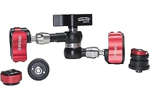 IFOOTAGE Magiczny zacisk ramienia MA3-4, 7 cali regulowana siła tarcia przegubowe magiczne ramię ze śrubą gwintowaną 1/4" i 3/8" do instalacji kamer DSLR / monitora LCD / oświetlenia LED