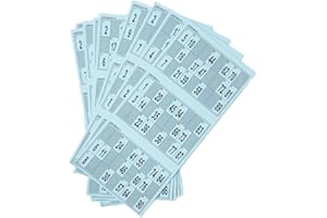 BINGO SOCIAL 300 cartons TROCKÉS de Bingo (Bleu)