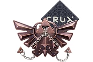 HANAYAMA AND CRUX PUZZLES Hanayama Zelda Hyrule Crest Puzzle - Level 4 of 6 - Very Difficult Puzzle - Includes Crux Sticker