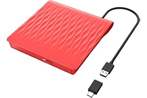 ‎LPUNCD Externes CD Laufwerk für Laptop, 2024 Upgrade CD Laufwerk Extern USB 3.0 & Type-C, Professionell CD DVD +/-RW ROM DVD Drive für Laptop, Desktop, Kompatibel mit Win11/10/8/7/XP/Linux/Vista/MacOS