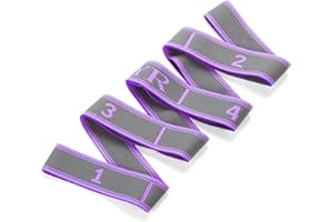 USTNIR Yoga-Set mit 9 Schlaufen, waschbar, leicht und hochelastisch, perfekt zum Dehnen und für heißes Yoga.