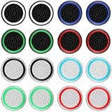 Anzailala 8 Pairs/16 PCS Controller Silicone Joystick Thumb Grips Caps,Luminous and Non-Slip,Suitable for 360, PS2,PS3, PS4