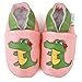 AUGUSTA BABY Baby Boys Girls First Walker Soft Sole Leather Baby Shoes - Alligator girl - EU Size 22