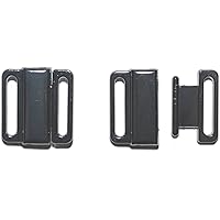 dalipo 14001 - Bikini-Verschluss mit klick, 2 Paar, Metall, 12mm