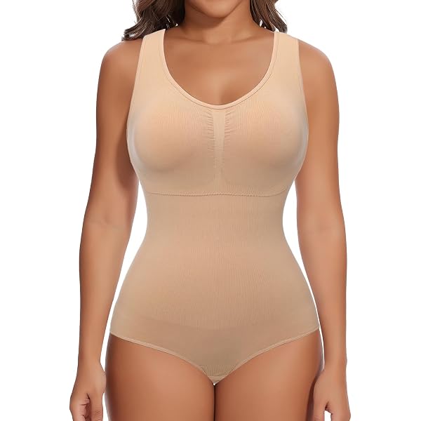 Shapewear Damen Body Shaper Bauchweg Miederbody Stark Formend